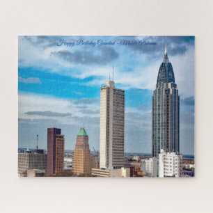 Mobile Alabama Happy Birthday Grandad Jigsaw Puzzle