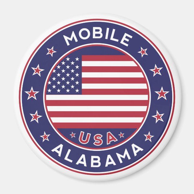 Mobile, Alabama Magnet (Front)