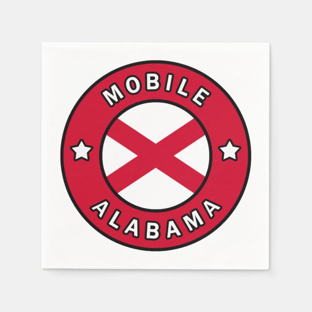 Mobile Alabama Napkin (Front)