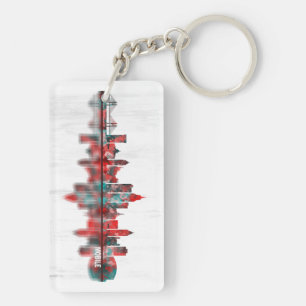 Mobile Alabama Skyline Key Ring