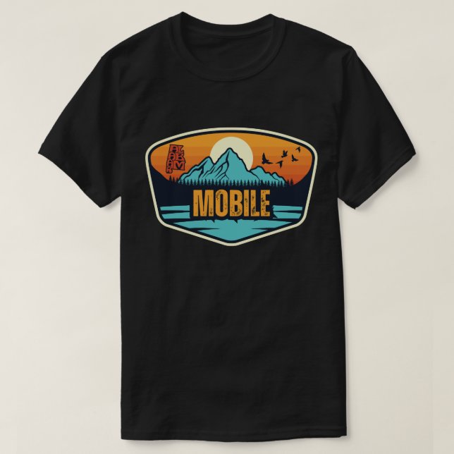Mobile, Alabama T-Shirt (Design Front)