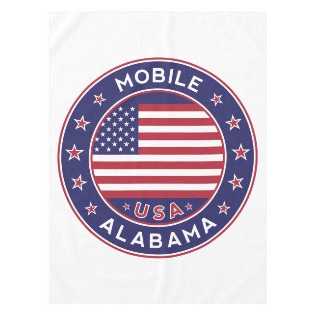 Mobile, Alabama Tablecloth (Front)