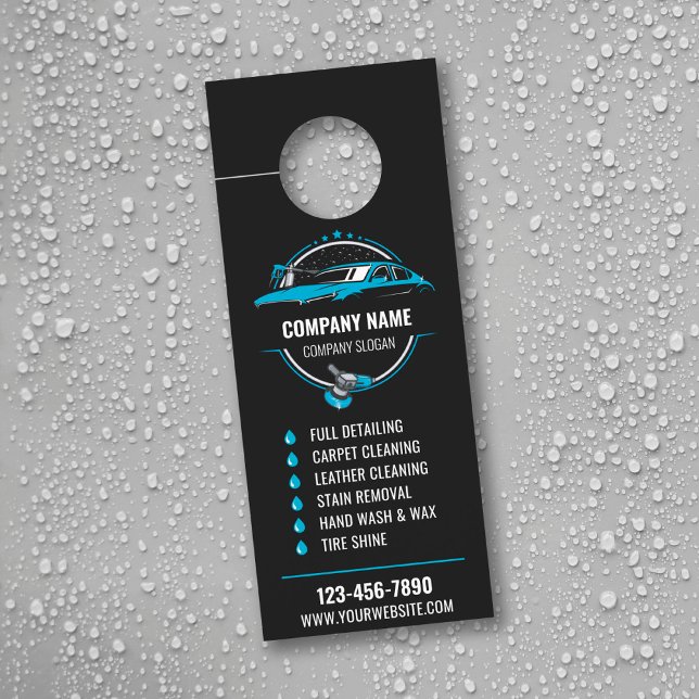 Mobile Auto Detailing Door Hanger, Car Detail Wash Door Hanger (Creator Uploaded)