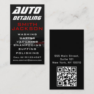 Mobile Auto Detailing Service Business Card