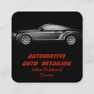 Mobile Auto Detailing Service Business Card