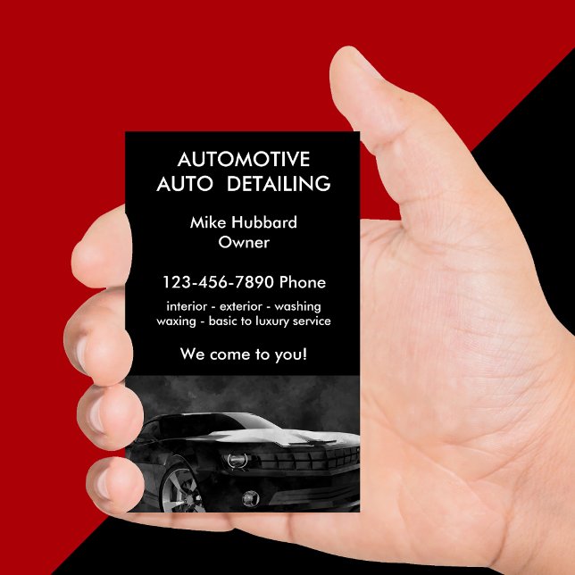 Mobile Auto Detailing Service Business Card (Creator Uploaded)