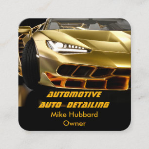 Mobile Auto Detailing Service Business Card