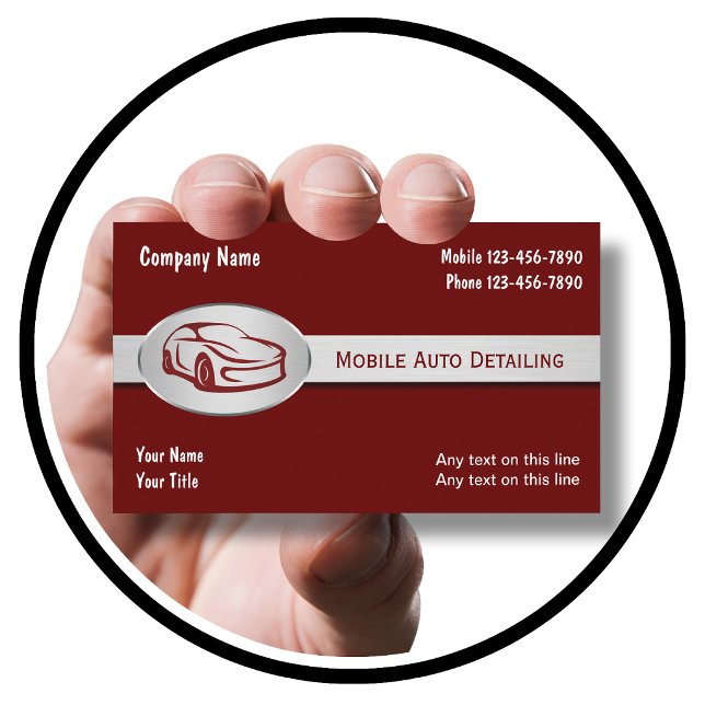 Mobile Auto Detailing Services Business Card (Creator Uploaded)