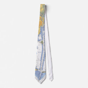 Mobile Bay, Alabama Nautical Harbour Chart Tie