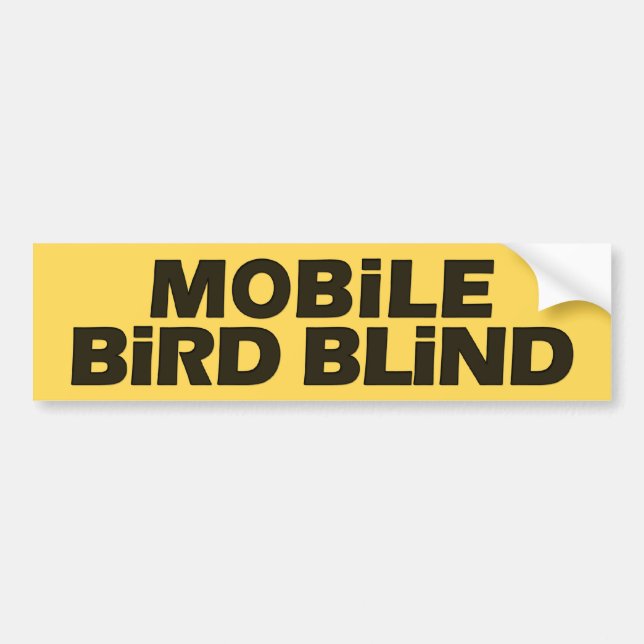 Mobile Bird Blind Bumper Sticker (Front)