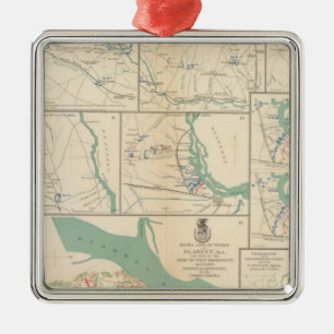 Mobile, Blakely, Messinger's Ferry-Canton Metal Tree Decoration