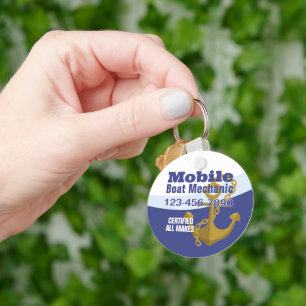 Mobile Boat Mechanic Key Ring