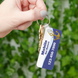 Mobile Boat Mechanic Key Ring