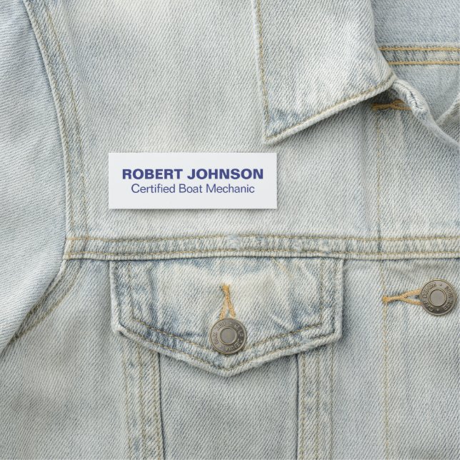 Mobile Boat Mechanic Name Tag (In Situ)