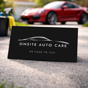 Mobile Car Care Service Business Card