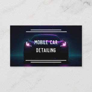 Mobile Car Detailing Business Card