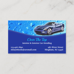 Mobile Car Detailing Business Card Template