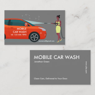 Mobile Car Wash Business Card