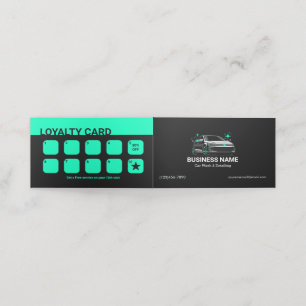 Mobile Car Wash & Detailing Custom Loyalty and Appointment Card