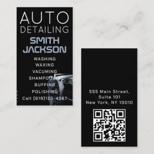 Mobile Car Wash Detailing Pressure Washing Business Card
