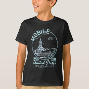 MOBILE CITY ALABAMA - USS ALABAMA BATTLESHIP T-Shirt