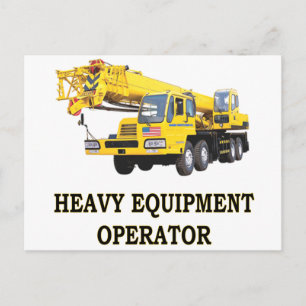 MOBILE CRANE POSTCARD