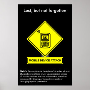 Mobile Device Attack Security Awareness Poster
