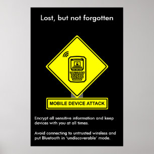 Mobile Device Attack Security Awareness Poster