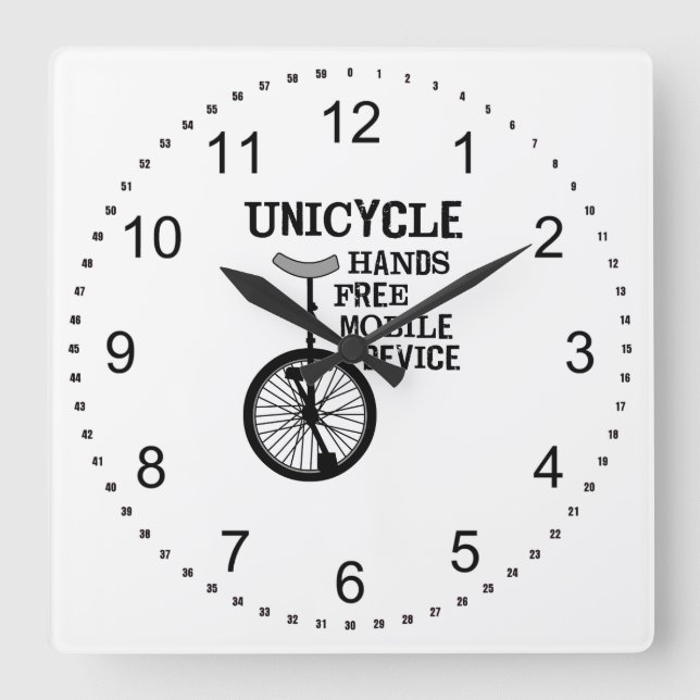 Mobile Device Bold Wall Clock (Front)