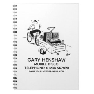 Mobile Disco Disc Jockey Notebook