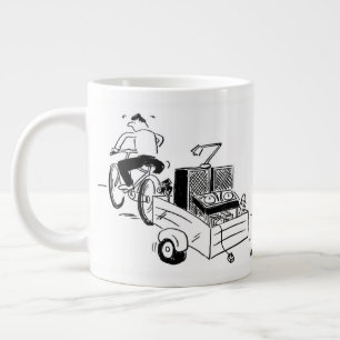 Mobile DJ or Disc Jockey Large Coffee Mug