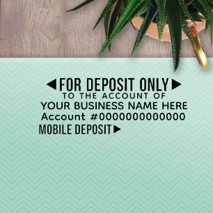 Mobile For Deposit Only Basic Office Business Bank Self-inking Stamp