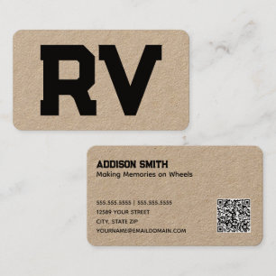 Mobile Homes RV Business Card