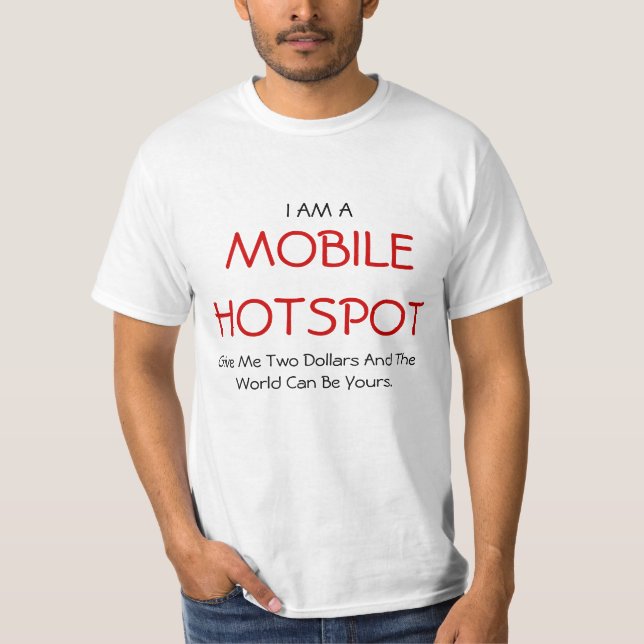 Mobile Hotspot Advertising Tee (Front)
