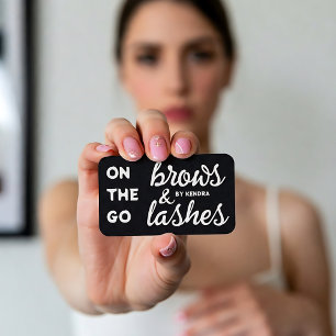 Mobile Lashes Brows Business Card