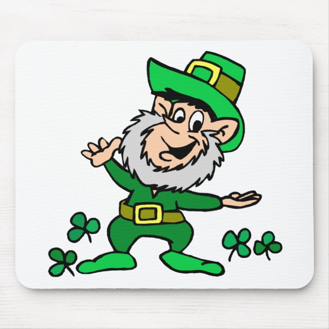 Mobile Leprechaun Mouse Mat (Front)