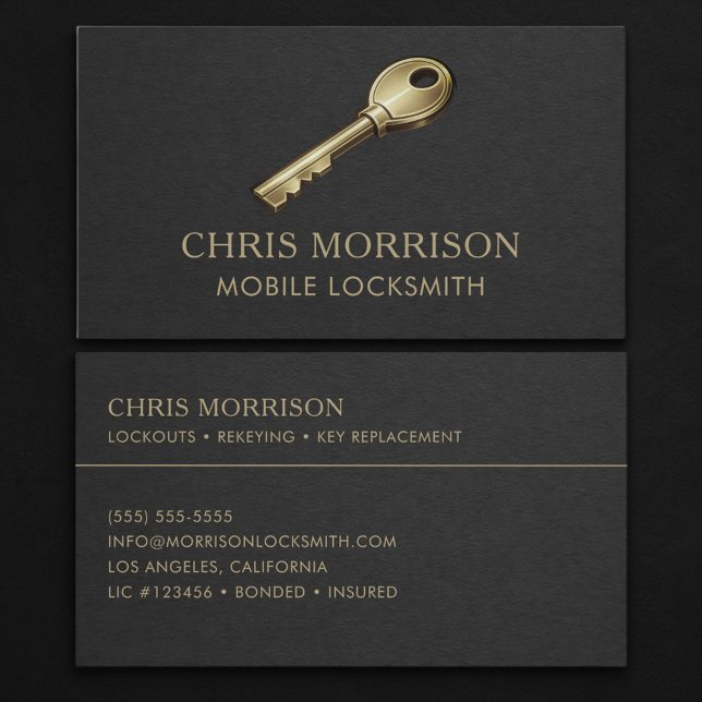Mobile Locksmith Professional Business Card (Creator Uploaded)