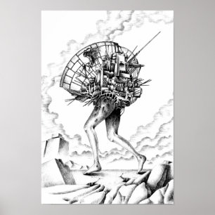 Mobile Machines of a Ruined City. Poster