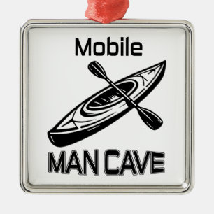 Mobile Man Cave Kayak Metal Tree Decoration