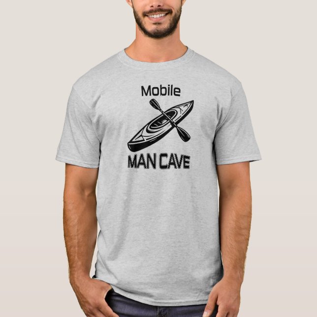 Mobile Man Cave Kayak T-Shirt (Front)