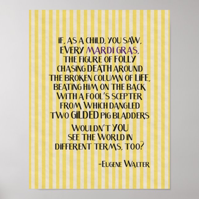 Mobile Mardi Gras Poster (Front)