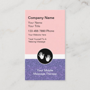Mobile Massage Business Cards