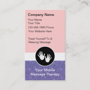 Mobile Massage Business Cards