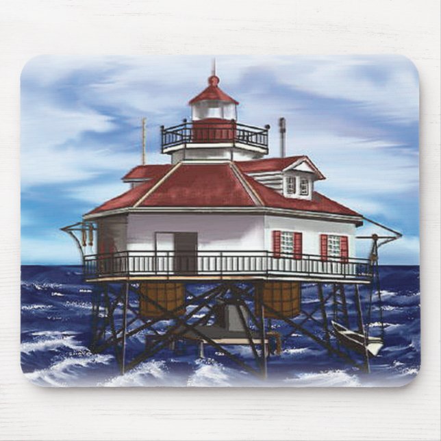 Mobile Middle Bay lighthouse Mouse Mat (Front)