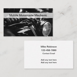Mobile Motorcycle Mechanic Cool Business Cards New