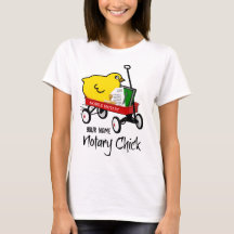 Mobile Notary Chick Red Wagon Customised Name