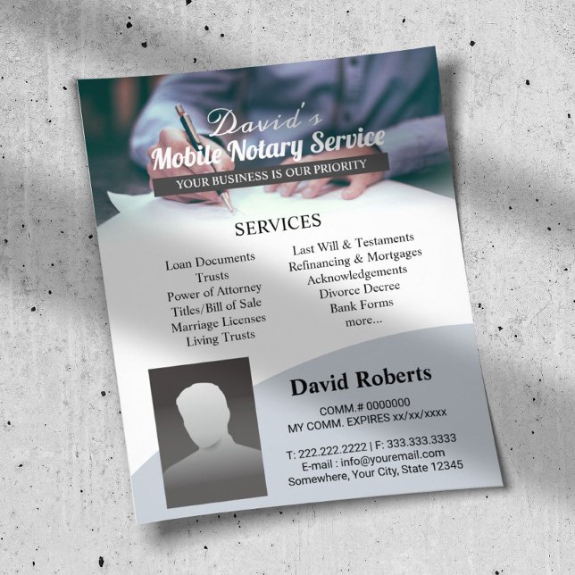 Mobile Notary & Loan Signing Agent Professional Flyer (Creator Uploaded)