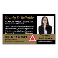 Mobile Notary Public Customisable Photo Business C