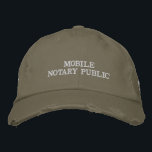 Mobile Notary Public Embroidered Hat<br><div class="desc">This cool trucker hat for mobile notary public business owners is designed to be an effective cost effecient option to keep you/your company visible and in front of potential clients as you're on the move.</div>
