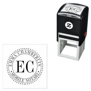 Mobile Notary Public Self-inking Stamp